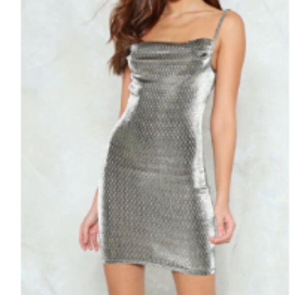 Cowl Play Velvet Dress - Picture 1 of 1